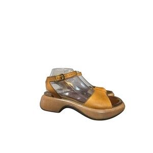 VTG Dansko Sandals Womens 40 US 9.5 Brown Leather Ankle Adjustable Strap Comfort